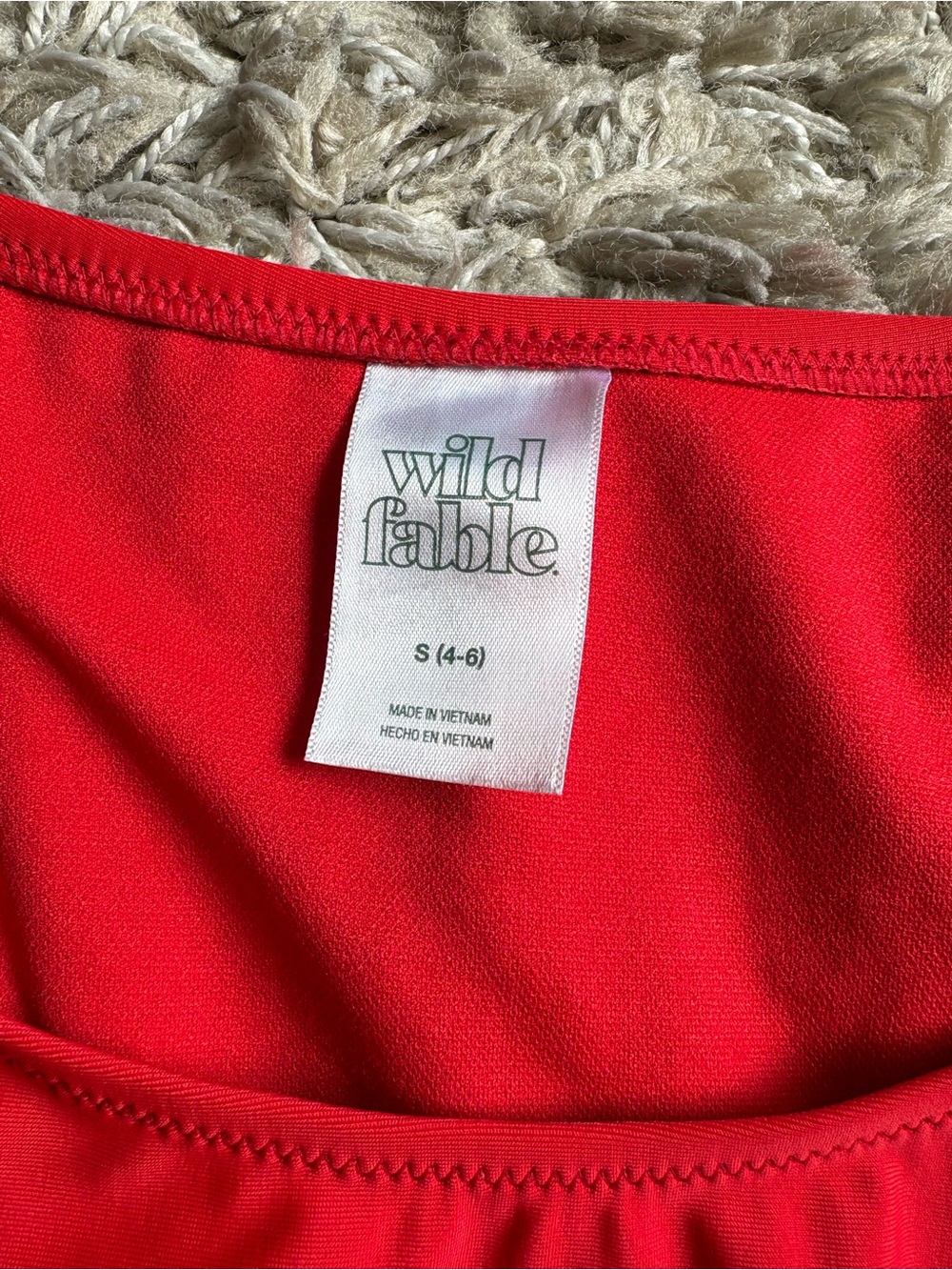 wild fable Red Triangle String Bikini Set - Picture 4 of 4